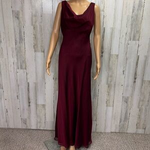Betsy & Adam Burgundy Maxi Dress